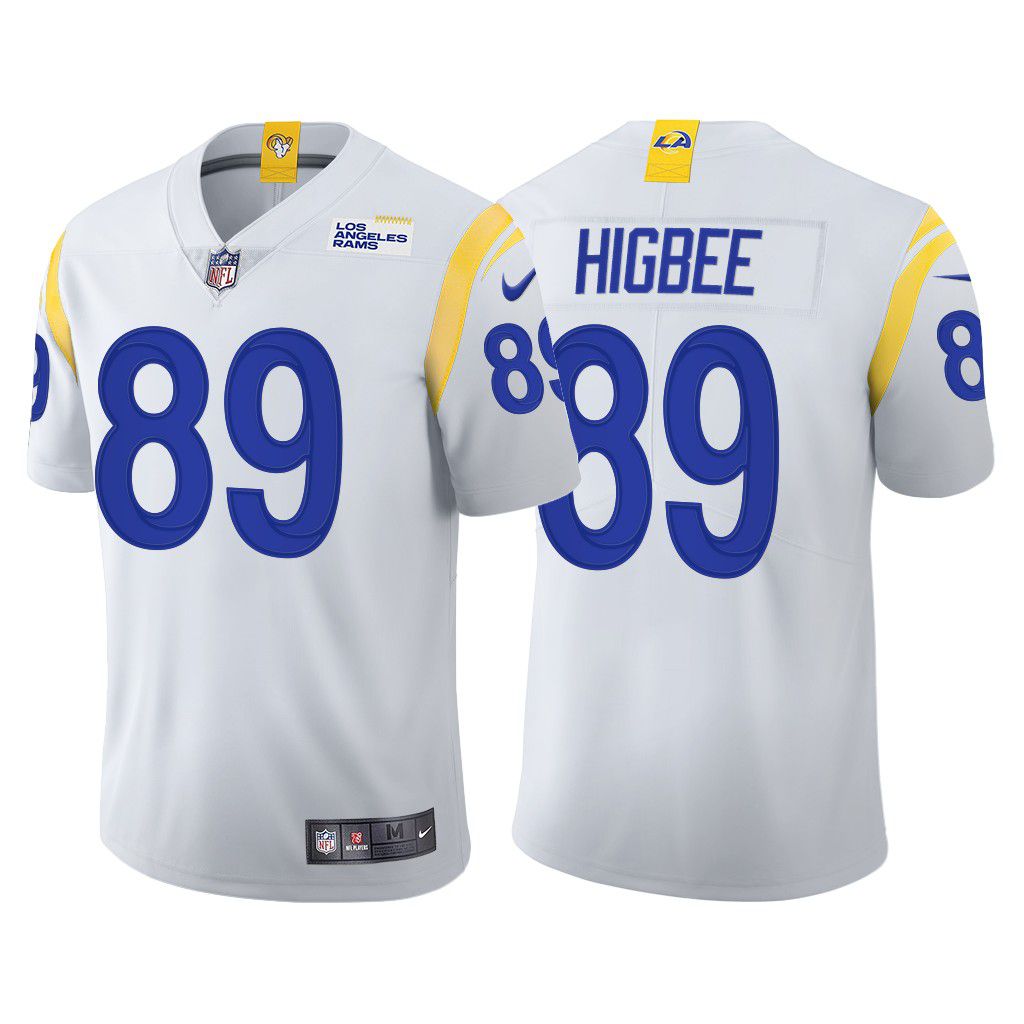 Men Los Angeles Rams #89 Tyler Higbee Nike White Limited NFL Jersey